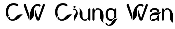 CW Ciung Wanara Sejati font preview